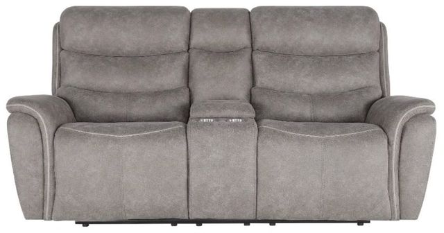 New Classic® Home Furnishings Kamari Gray Power Reclining Loveseat-2