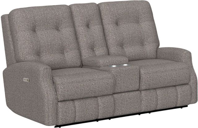 Flexsteel® Customizable Devon Power Reclining Loveseat with Console and Power Headrests-0