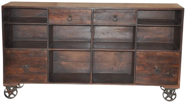 Jaipur Furniture Claude Walnut Media Trolley-0