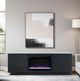 Legends Home Stardust Seal Skin Black Fireplace Console-1