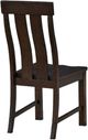 A-America® Henderson Muscavado Brown Slatback Dining Side Chair-1