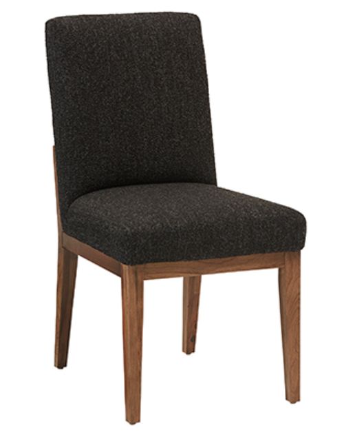LM Co Home By Vaughan-Bassett Crafted Cherry by Ben & Erin Napier Black/Medium Cherry Upholstered Side Chair-0