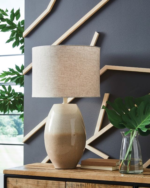 Signature Design by Ashley® Linas Beige/Cream Table Lamp-2