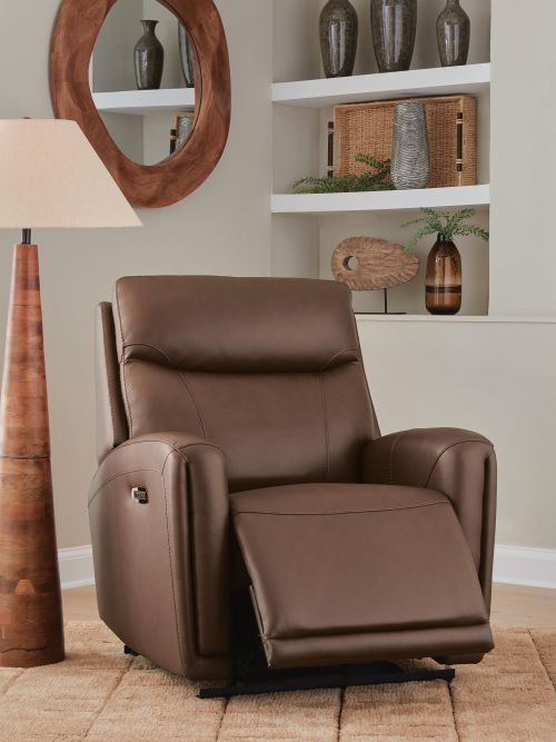 Signature Design by Ashley® Bosara Umber Power Auto Glide Recliner-2