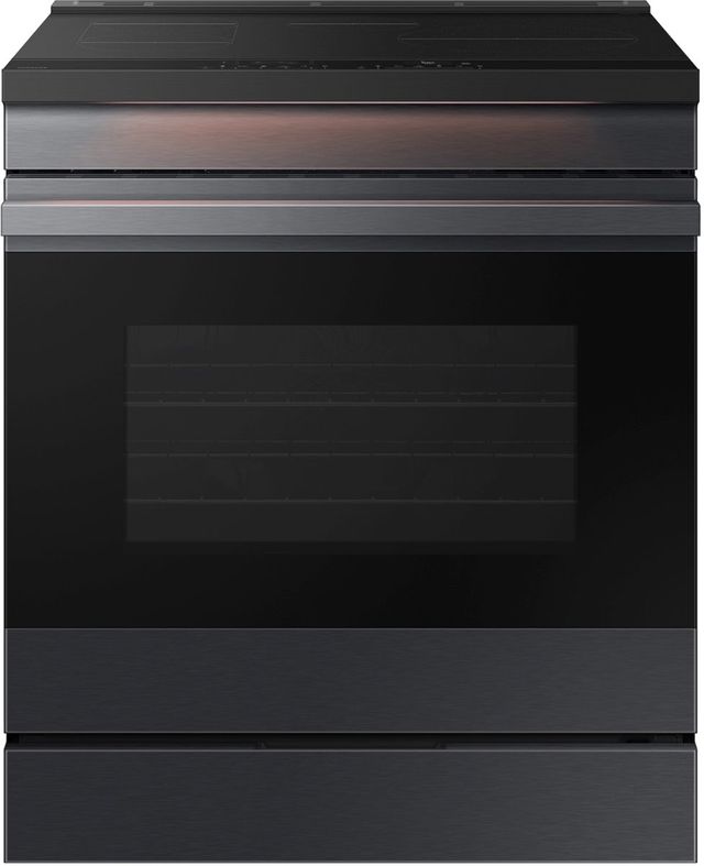 Samsung Bespoke 30" Matte Black Steel Slide In Induction Range-0