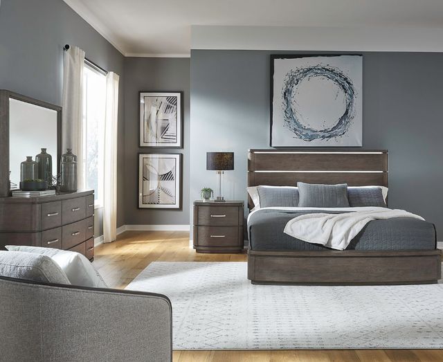 Liberty Furniture Cascade Falls 4-Piece Satin Espresso Queen Panel Bedroom Set-1