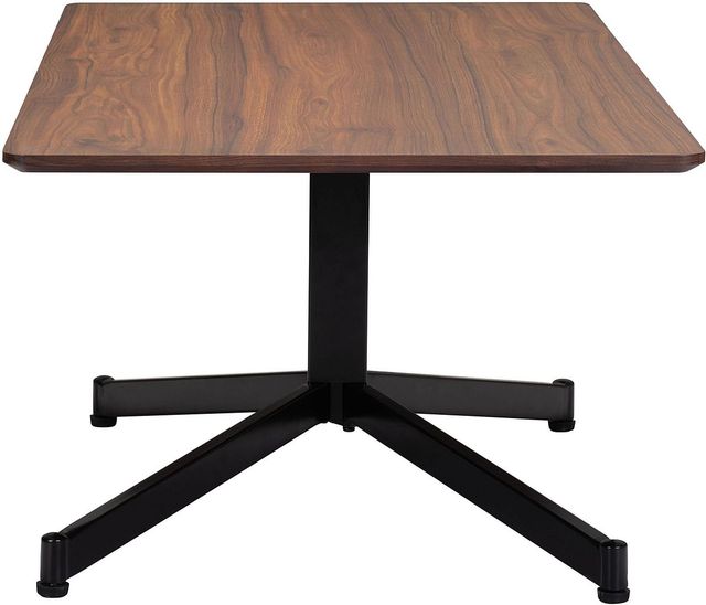Zuo® Modern Mazzy Brown Coffee Table with Black Steel Base-1