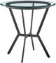 Armen Living Naomi Glass Top Bar Table with Black Metal Base -0