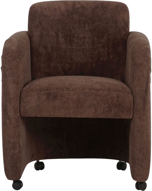 Moe's Home Collection Mesto Dark Brown Rolling Dining Chair-1
