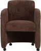 Moe's Home Collection Mesto Dark Brown Rolling Dining Chair-1