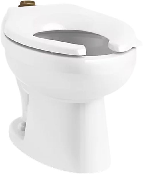 KOHLER® Juvenile™ Ultra White 2-Piece Floor-Mount Top Spud Flushometer Bowl-0
