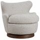 Alder & Tweed Furniture Luna Caramel Popcorn/Modern Mocha Occasional Swivel Accent Chair-0