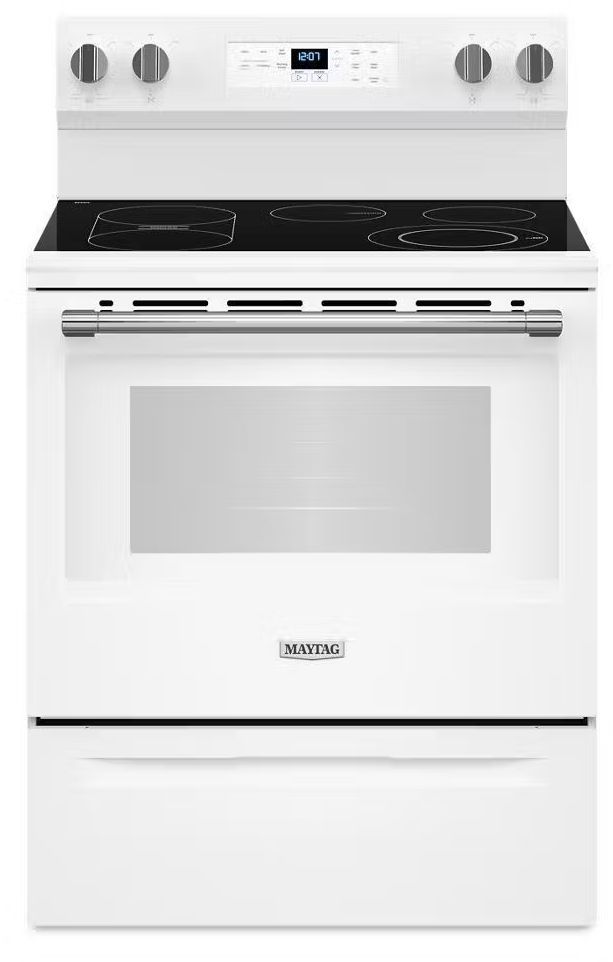 Maytag® 30" White Freestanding Electric Range