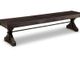 Handstone Rafters 72” Bench with Leather Seat-0