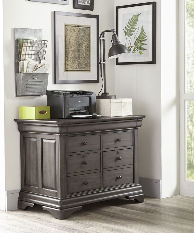 aspenhome® Sinclair Ash Gray Combo File Cabinet-1