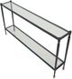 Uttermost® Javana Glass Top Console Table with Black Base-5