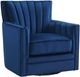 Elements International Loden Royale Cobalt Swivel Chair-0