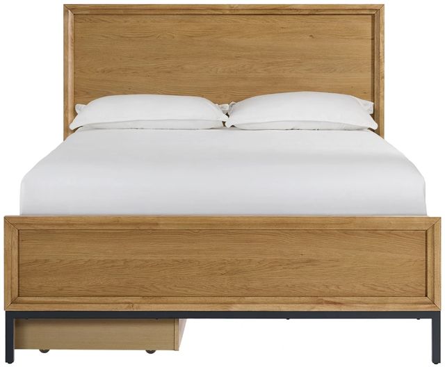 Intercon Newport Natural Oak Queen Panel Storage Bed-2