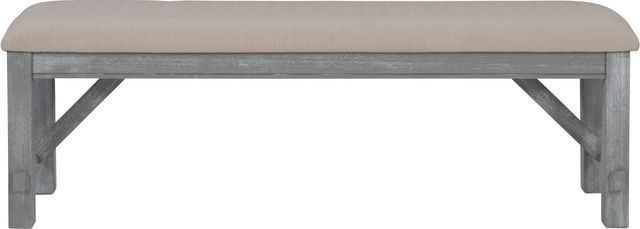 Powell® Turino Weathered Gray Dining Bench-3