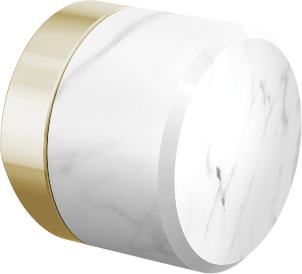 Brizo Odin® Brilliance® Polished Nickel Kitchen Faucet White Marble Knob Handle Kit-0