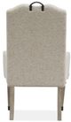 Magnussen Home® Marisol Fawn Upholstered Host Dining Arm Chair-3