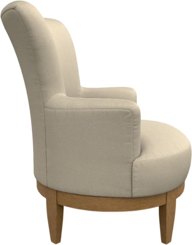 Best® Home Furnishings Customizable Justine Swivel Chair with Honey Birch Legs-2