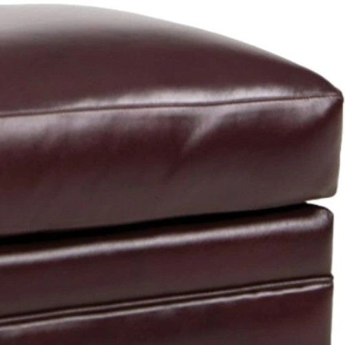 Smith Brothers Customizable 522 Leather Ottoman-1