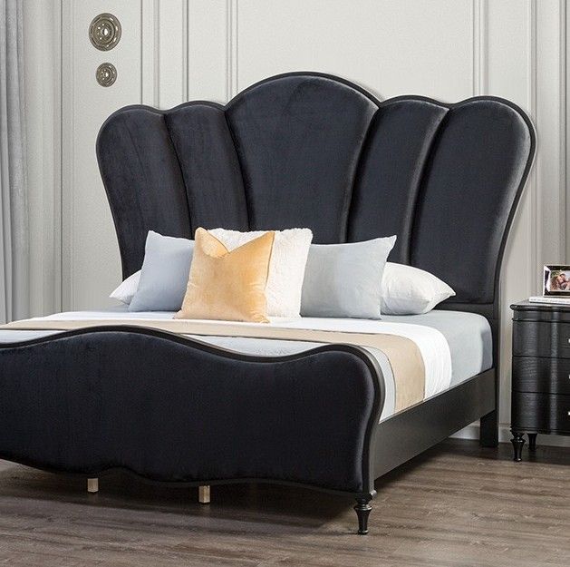 Furniture of America® Melodi Parc 4-Piece Black Queen Bedroom Set-1