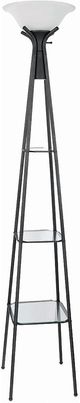 Coaster® Gianni Charcoal Black Versatile Shelf Tower Floor Lamp-0