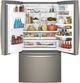 GE Profile™ 22.23 Cu. Ft. Slate Counter Depth French Door Refrigerator-3