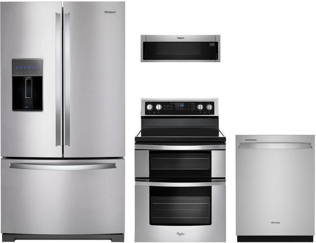 Whirlpool® 4 Piece Stainless Steel Kitchen Package