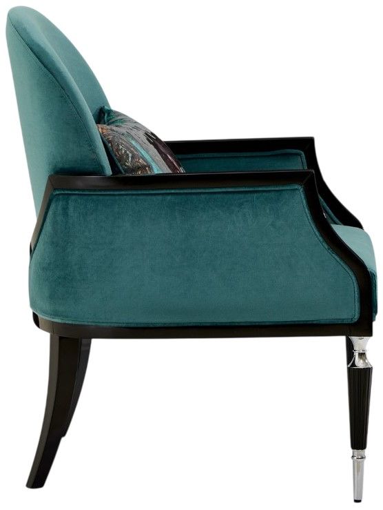 Michael Amini® La Francaise Azure/Black Accent Chair-3