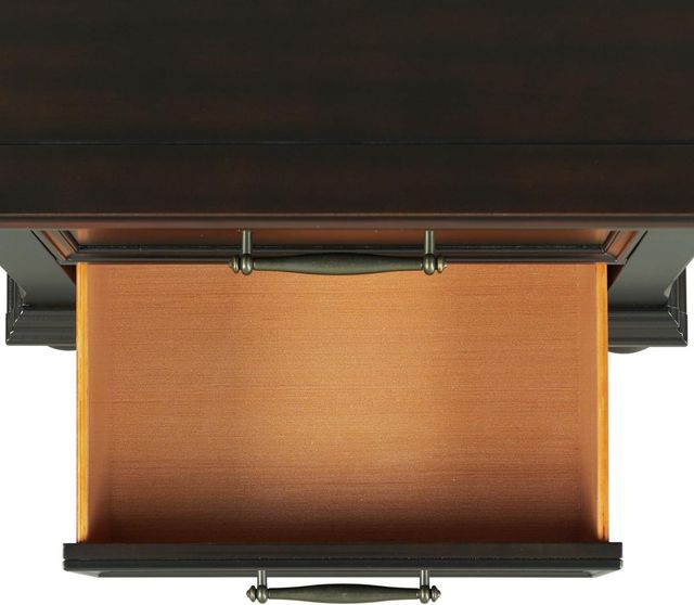 Elements International Slater Black Nightstand-3