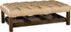 Craftmaster® Customizable CM Leather Large Tufted Cocktail Ottoman-0