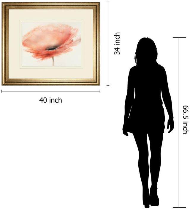 Classy Living Prior J.P. Chiffon Poppy Wall Art-2