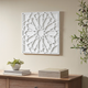 Olliix by Madison Park Boho Notion Offwhite Square Carved Wall Panel-4