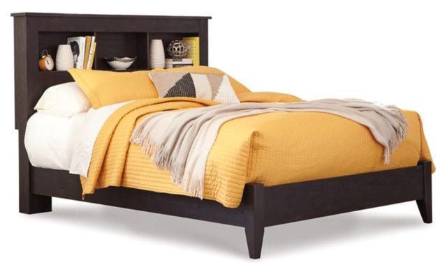 Signature Design by Ashley® Reylow 3-Piece Dark Brown Queen Bookcase Bed Set-1
