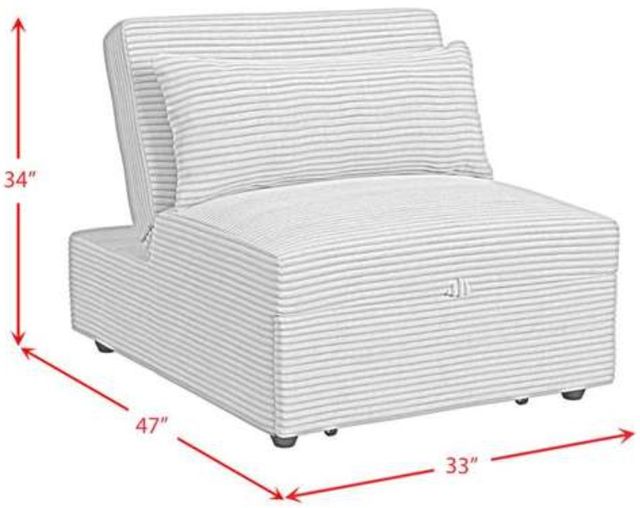 Elements International Pluto Gray Sleeper Chair-2