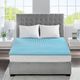 Olliix by Sleep Philosophy Blue All Season Reversible Hypoallergenic 1.5" Cooling Gel Memory Foam Queen Mattress Topper-1