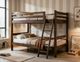 International Furniture Direct Forte Brown Youth Twin Top Bunk Bed-1