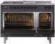 Ilve® Nostalgie II Series 48" Graphite Matte Pro Style Dual Fuel Range-1