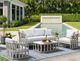 Intercon Alexa White Aluminum/Fabric Outdoor Chair-1