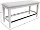 Parker House® Americana Modern Cotton Counter Height Upholstered Dining Bench-2