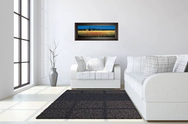 Classy Art Tuscan Panorama-Poppies by David Short Wall Art-3