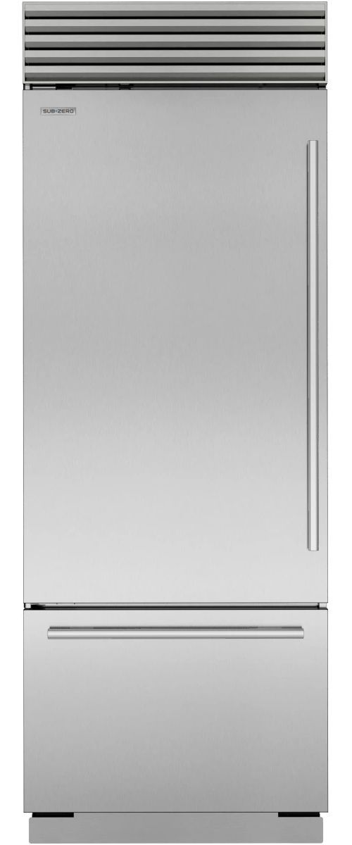 Sub-Zero® Classic Series 30" 17 Cu. Ft. Stainless Steel Built-In Bottom Freezer Refrigerator-0