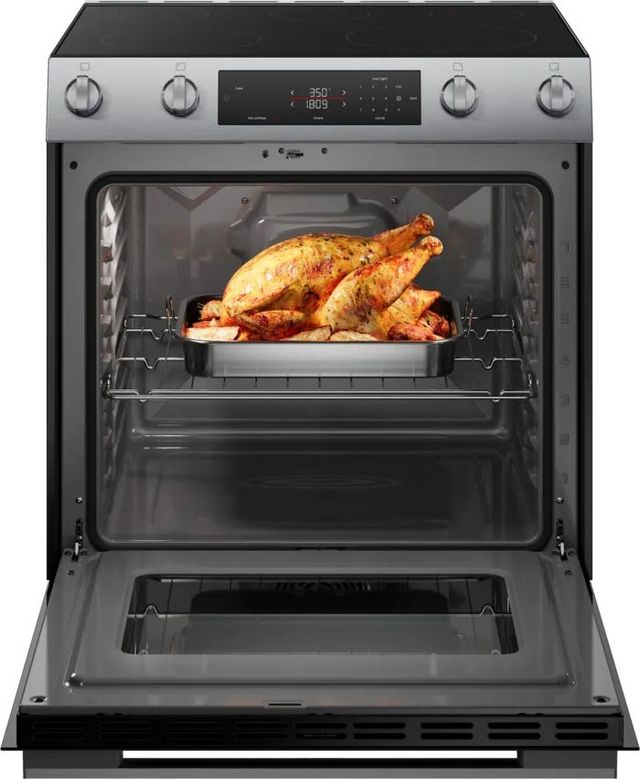 Bosch 100 Series 30" Stainless Steel Slide In Electric Range -12