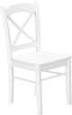 Monarch Specialties Inc. 2-Piece White Cross-Back Side Chair Set-0