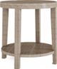 Flexsteel® Chevron Stone Gray Round End Table-1
