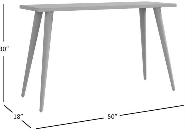 Jofran Inc. Prelude Walnut Sofa Table with Black Base-2