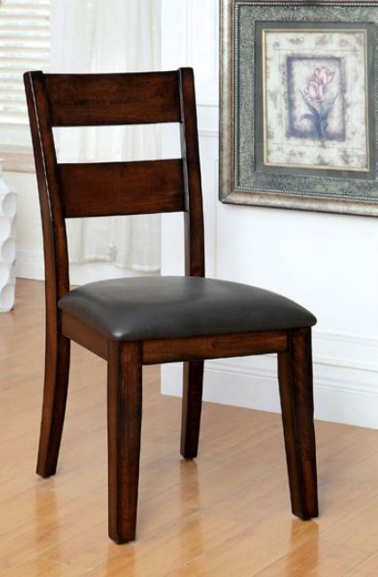 Furniture of America® Dickinson 2-Piece Dark Cherry Dining Side Chair Set-2